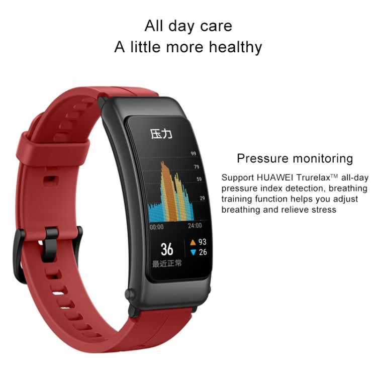 Original Huawei Band B6 FDS-B19 1.53 inch AMOLED Screen IP57 Waterproof Smart Bluetooth Earphone Wristband Bracelet, Sport Version, Support Heart Rate Monitor / Information Reminder / Sleep Monitor (Coral Red) - Wearable Devices by Huawei | Online Shopping UK | buy2fix