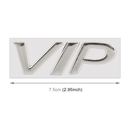 Car Split VIP Metal Personalized Decorative Stickers, Size: 7.5 x 3 x 0.5cm (Silver) - 3D Metal Sticker by buy2fix | Online Shopping UK | buy2fix