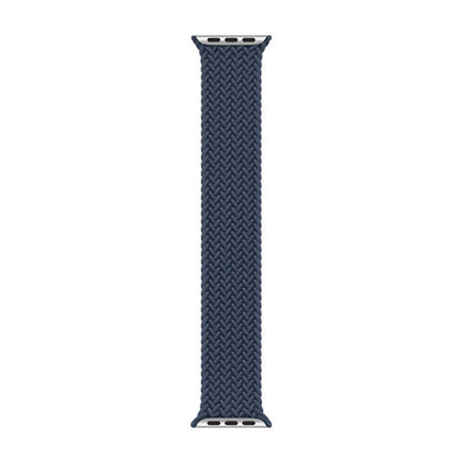 Nylon Single-turn Braided Watch Band For Apple Watch Ultra 49mm&Watch Ultra 2 49mm / Series 9&8&7 45mm / SE 3&SE 2&6&SE&5&4 44mm / 3&2&1 42mm, Length:L 170mm (Starlight Blue) - Watch Bands by buy2fix | Online Shopping UK | buy2fix