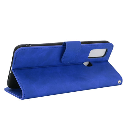 For DOOGEE N30 Solid Color Skin Feel Magnetic Buckle Horizontal Flip Calf Texture PU Leather Case with Holder & Card Slots & Wallet(Blue) - More Brand by buy2fix | Online Shopping UK | buy2fix