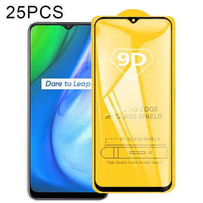 For OPPO Realme V3 25 PCS 9D Full Glue Full Screen Tempered Glass Film - Realme Tempered Glass by imak | Online Shopping UK | buy2fix