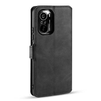 For Xiaomi Redmi K40 Pro DG.MING Retro Oil Side Horizontal Flip Leather Case with Holder & Card Slots & Wallet(Black) - Xiaomi Cases by DG.MING | Online Shopping UK | buy2fix