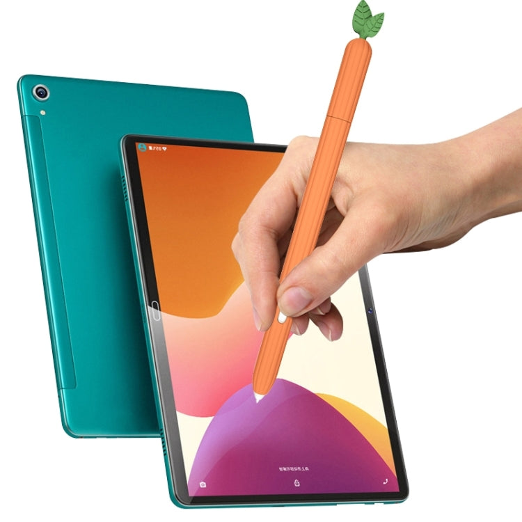 For Samsung Galaxy Tab S7 SM-870 / SM-T875 Fruit and Vegetable Shape Stylus Silicone Protective Case(Avocado) - Pencil Accessories by buy2fix | Online Shopping UK | buy2fix