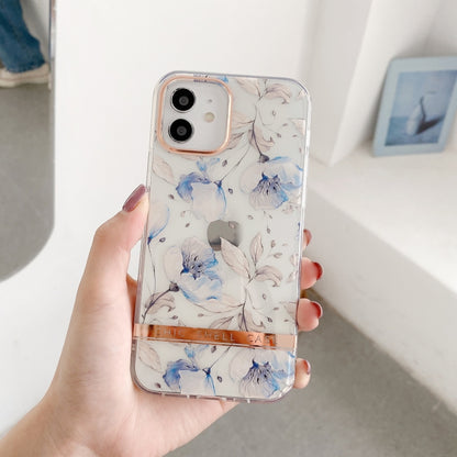 For iPhone 11 Pro Max High Translucent Electroplating Flower Pattern TPU + PC Shockproof Case (Cherry Blossoms) - iPhone 11 Pro Max Cases by buy2fix | Online Shopping UK | buy2fix