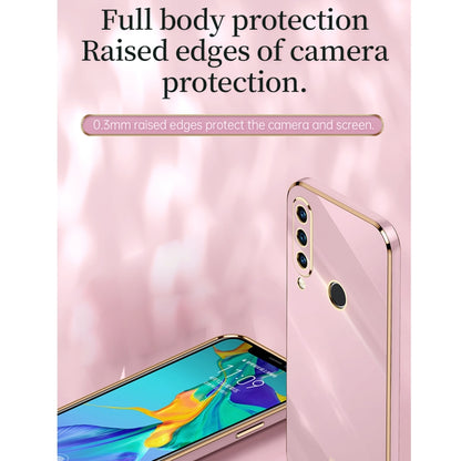 For Huawei P30 Lite XINLI Straight 6D Plating Gold Edge TPU Shockproof Case(Black) - Huawei Cases by XINLI | Online Shopping UK | buy2fix