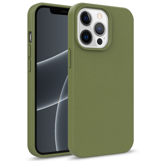 For iPhone 13 mini Starry Series Shockproof Straw Material + TPU Protective Case (Army Green) - iPhone 13 mini Cases by buy2fix | Online Shopping UK | buy2fix