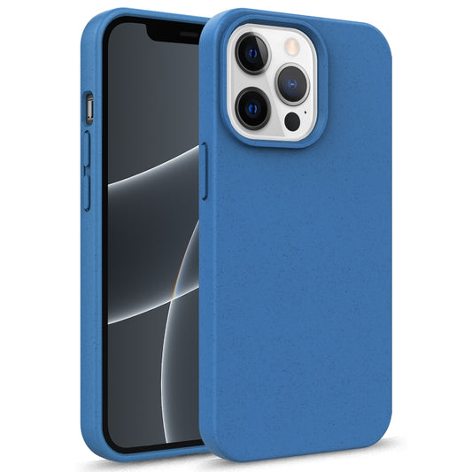 For iPhone 13 Pro Starry Series Shockproof Straw Material + TPU Protective Case (Blue) - iPhone 13 Pro Cases by buy2fix | Online Shopping UK | buy2fix