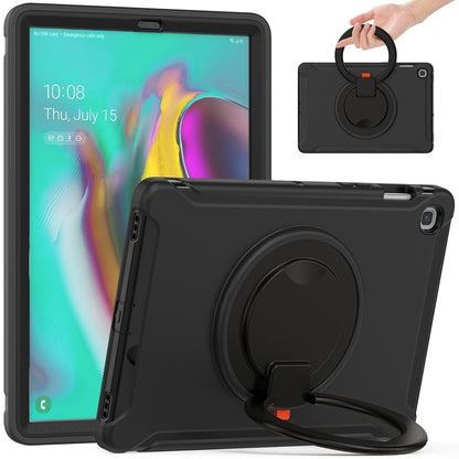 For Samsung Galaxy Tab S5e 10.5 inch T720 2019 Shockproof TPU + PC Protective Case with 360 Degree Rotation Foldable Handle Grip Holder & Pen Slot(Black) - Tab S5E 10.5 T720 / T725 by buy2fix | Online Shopping UK | buy2fix