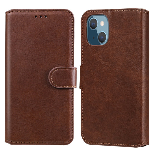For iPhone 13 mini Classic Calf Texture PU + TPU Horizontal Flip Leather Case with Holder & Card Slots & Wallet (Brown) - iPhone 13 mini Cases by buy2fix | Online Shopping UK | buy2fix