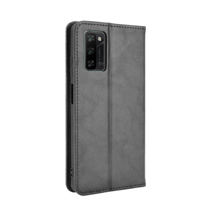 For Blackview A100 Magnetic Buckle Retro Crazy Horse Texture Horizontal Flip Leather Case with Holder & Card Slots & Photo Frame(Black) - More Brand by buy2fix | Online Shopping UK | buy2fix
