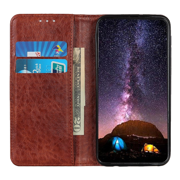 For Nokia XR20 5G Magnetic Crazy Horse Texture Horizontal Flip Leather Case with Holder & Card Slots & Wallet(Brown) - Nokia Cases by buy2fix | Online Shopping UK | buy2fix