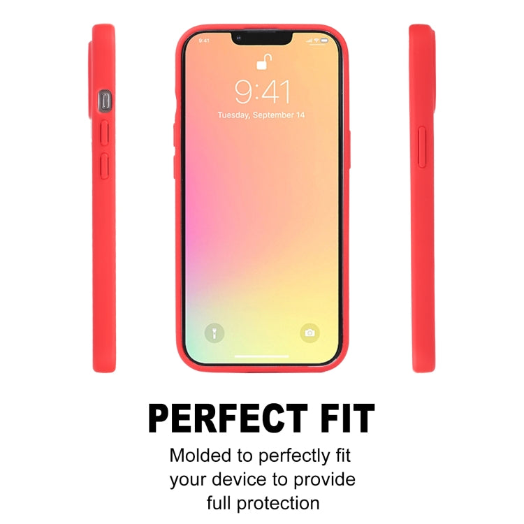 For iPhone 13 GOOSPERY SOFT FEELING Liquid TPU Shockproof Soft Case(Red) - iPhone 13 Cases by GOOSPERY | Online Shopping UK | buy2fix