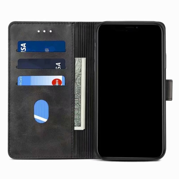 For iPhone 13 GUSSIM Business Style Horizontal Flip Leather Case with Holder & Card Slots & Wallet(Black) - iPhone 13 Cases by GUSSIM | Online Shopping UK | buy2fix