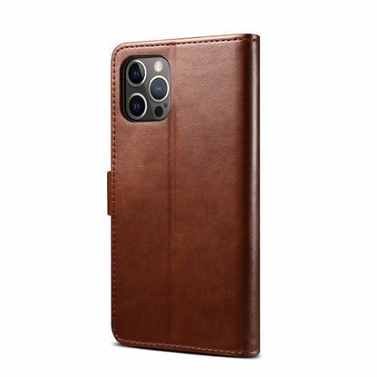 For iPhone 13 GUSSIM Business Style Horizontal Flip Leather Case with Holder & Card Slots & Wallet(Brown) - iPhone 13 Cases by GUSSIM | Online Shopping UK | buy2fix