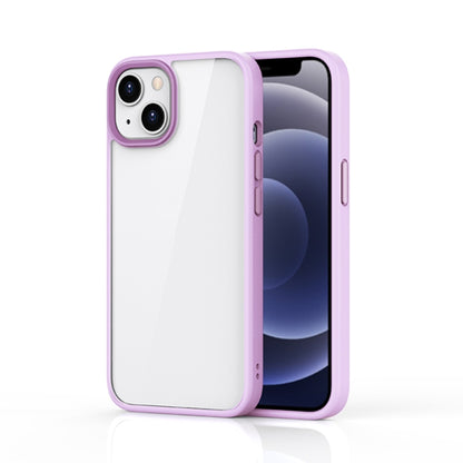 For iPhone 13 mini Ming Shield Hybrid Frosted Transparent PC + TPU Scratchproof Shockproof Case (Purple) - iPhone 13 mini Cases by buy2fix | Online Shopping UK | buy2fix