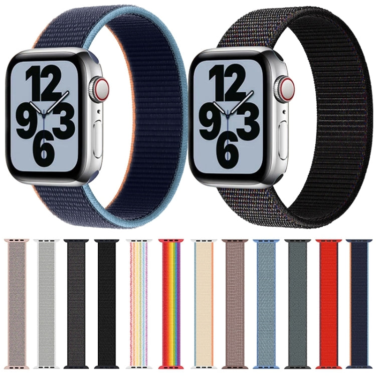 Single Lap Nylon Watch Band, Size: L 165mm For Apple Watch Ultra 49mm&Watch Ultra 2 49mm / Series 9&8&7 45mm / SE 3&SE 2&6&SE&5&4 44mm / 3&2&1 42mm(Black) - Watch Bands by buy2fix | Online Shopping UK | buy2fix