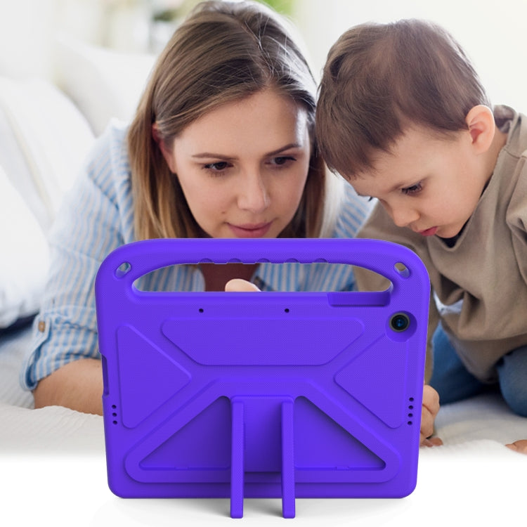 For Huawei Enjoy Tablet 2 / MatePad T10 / T10s Portable Handle EVA Shockproof Anti Falling Protective Case with Triangle Holder(Purple) - Huawei by buy2fix | Online Shopping UK | buy2fix