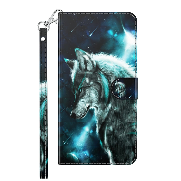 For Nokia G20 / G10 / 6.3 3D Painting Pattern Horizontal Flip TPU + PU Leather Case with Holder & Card Slots & Wallet(Wolf) - Nokia Cases by buy2fix | Online Shopping UK | buy2fix