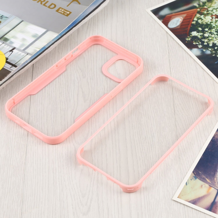 For iPhone 13 Acrylic + TPU 360 Degrees Full Coverage Shockproof Protective Case(Pink) - iPhone 13 Cases by buy2fix | Online Shopping UK | buy2fix