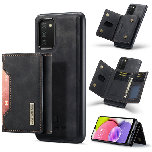 DG.MING M2 Series 3-Fold Multi Card Bag Back Cover Shockproof Case with Wallet & Holder Function For Samsung Galaxy A03s EU Version(Black) - Galaxy Phone Cases by DG.MING | Online Shopping UK | buy2fix