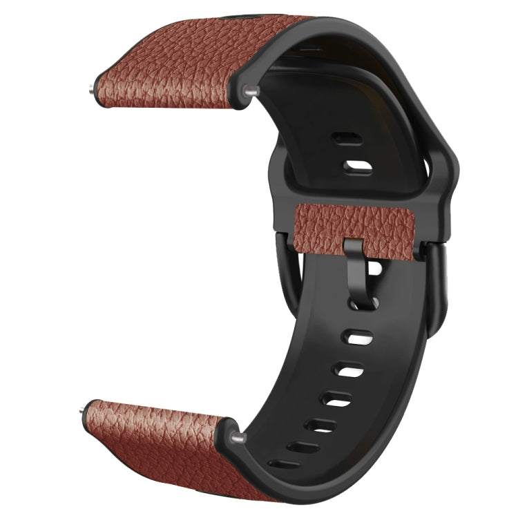 22mm Two-layer Cowhide Leather Watch Band(Brown) - Watch Bands by buy2fix | Online Shopping UK | buy2fix