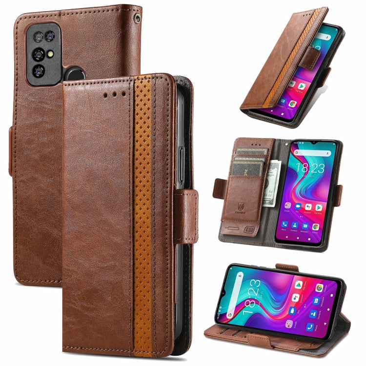 For Doogee X96 Pro CaseNeo Business Splicing Dual Magnetic Buckle Horizontal Flip PU Leather Case with Holder & Card Slots & Wallet(Brown) - More Brand by buy2fix | Online Shopping UK | buy2fix