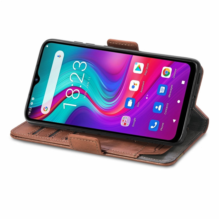 For Doogee X96 Pro CaseNeo Business Splicing Dual Magnetic Buckle Horizontal Flip PU Leather Case with Holder & Card Slots & Wallet(Brown) - More Brand by buy2fix | Online Shopping UK | buy2fix