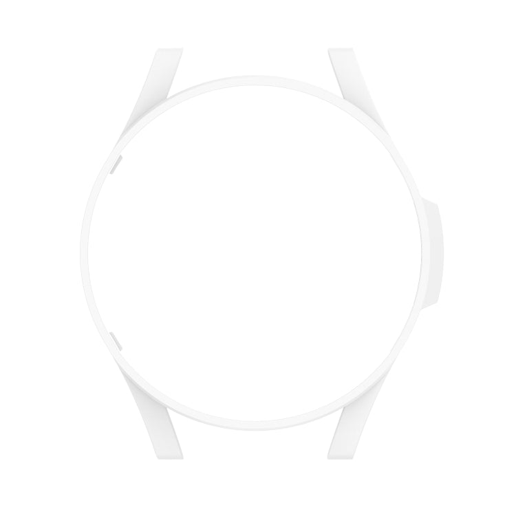 For Samsung Galaxy Watch4 44mm Half Coverage Hollowed PC Protective Case(White) - Watch Cases by buy2fix | Online Shopping UK | buy2fix