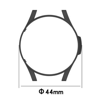 For Samsung Galaxy Watch4 44mm Half Coverage Hollowed PC Protective Case(White) - Watch Cases by buy2fix | Online Shopping UK | buy2fix