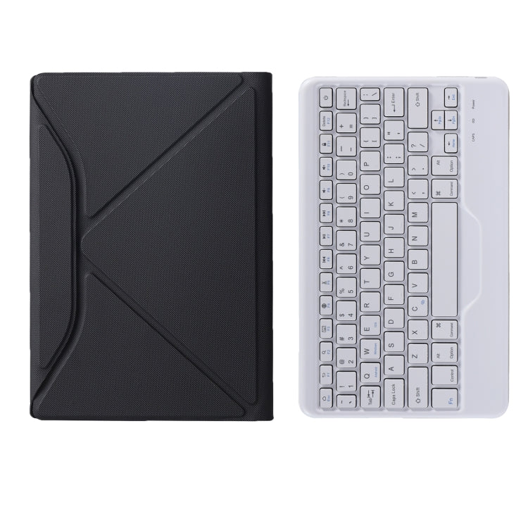 BM10 Diamond Texture Detachable Bluetooth Keyboard Leather Tablet Case with Pen Slot & Triangular Back Support For Lenovo Smart Tab M10 HPD Plus TB-X606F 10.3 inch(Black White) - Lenovo Keyboard by buy2fix | Online Shopping UK | buy2fix