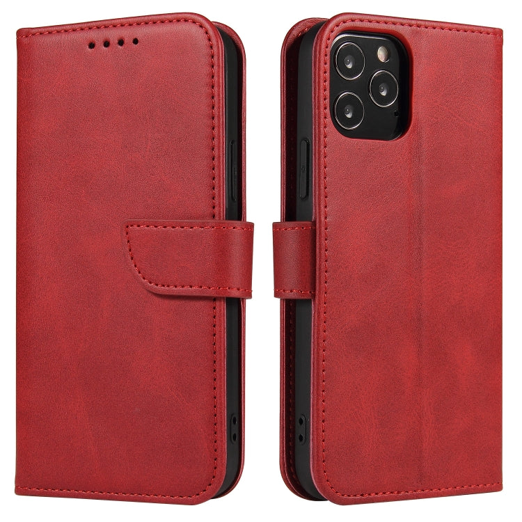 For iPhone 13 Pro Max Calf Texture Buckle Horizontal Flip Leather Case with Holder & Card Slots & Wallet (Red) - iPhone 13 Pro Max Cases by buy2fix | Online Shopping UK | buy2fix