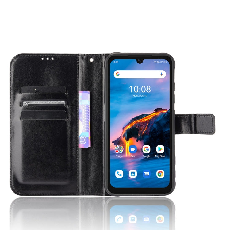 For UMIDIGI Bison Pro Crazy Horse Texture Horizontal Flip Leather Case with Holder & Card Slots & Lanyard(Black) - More Brand by buy2fix | Online Shopping UK | buy2fix