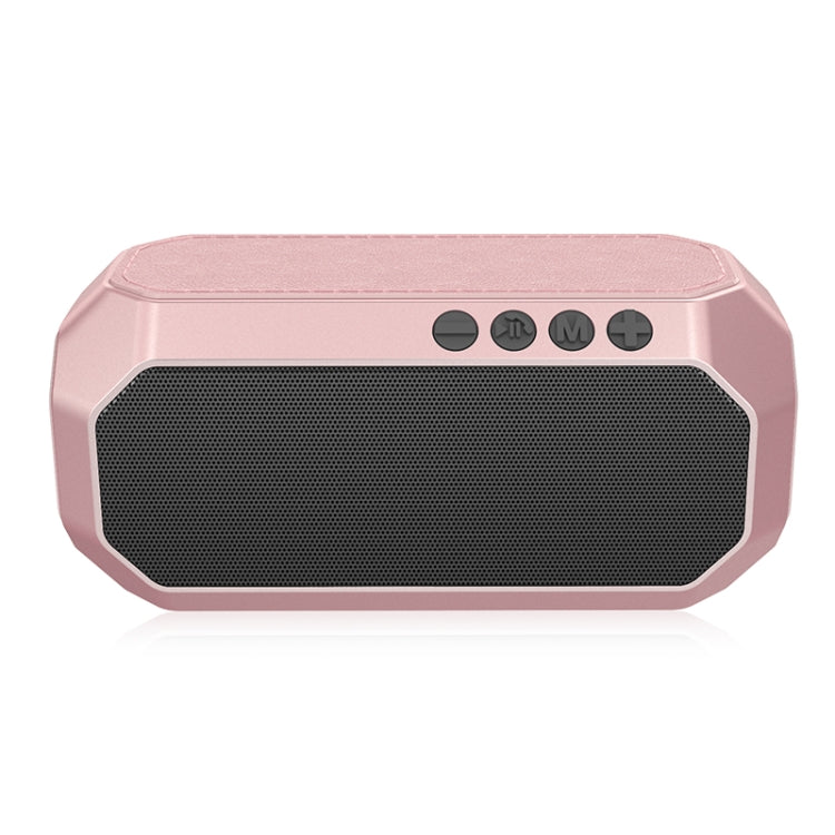 NewRixing NR-4000 TWS Mesh Polygon Music Box Concept Bluetooth Speaker(Rose Gold) - Desktop Speaker by NewRixing | Online Shopping UK | buy2fix