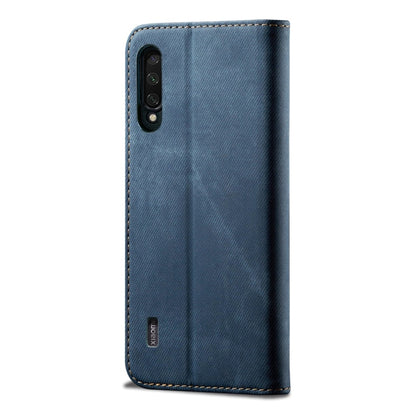 For Xiaomi Mi CC9 / Mi 9 Lite Denim Texture Casual Style Horizontal Flip Leather Case with Holder & Card Slots & Wallet(Blue) - Xiaomi Cases by buy2fix | Online Shopping UK | buy2fix