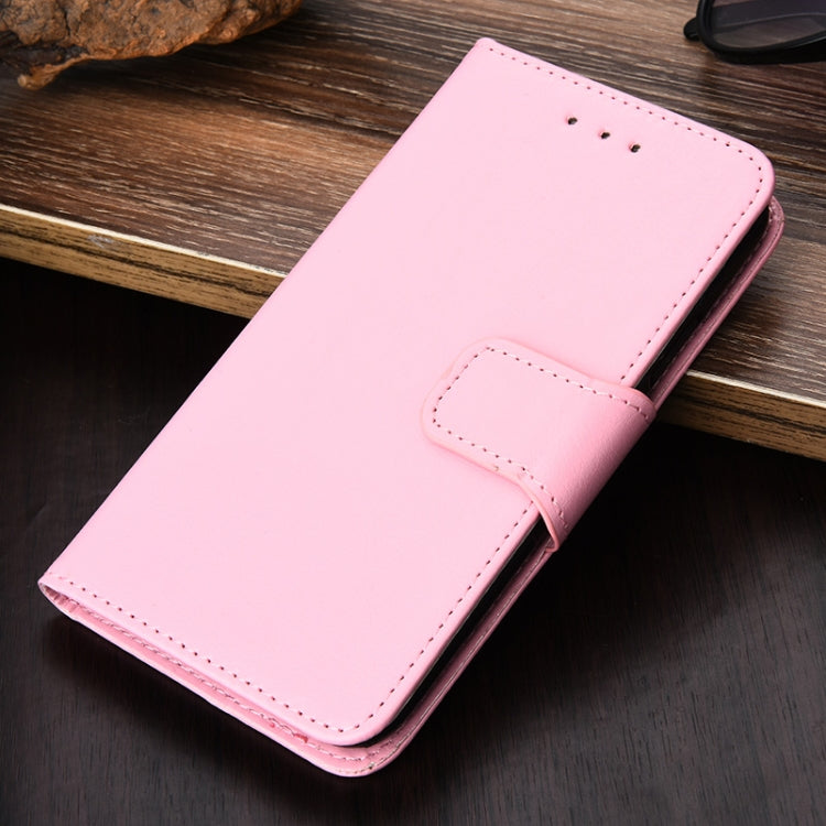 For iPhone 12 / 12 Pro Crystal Texture Horizontal Flip Leather Case with Holder & Card Slots & Wallet(Pink) - iPhone 12 / 12 Pro Cases by buy2fix | Online Shopping UK | buy2fix