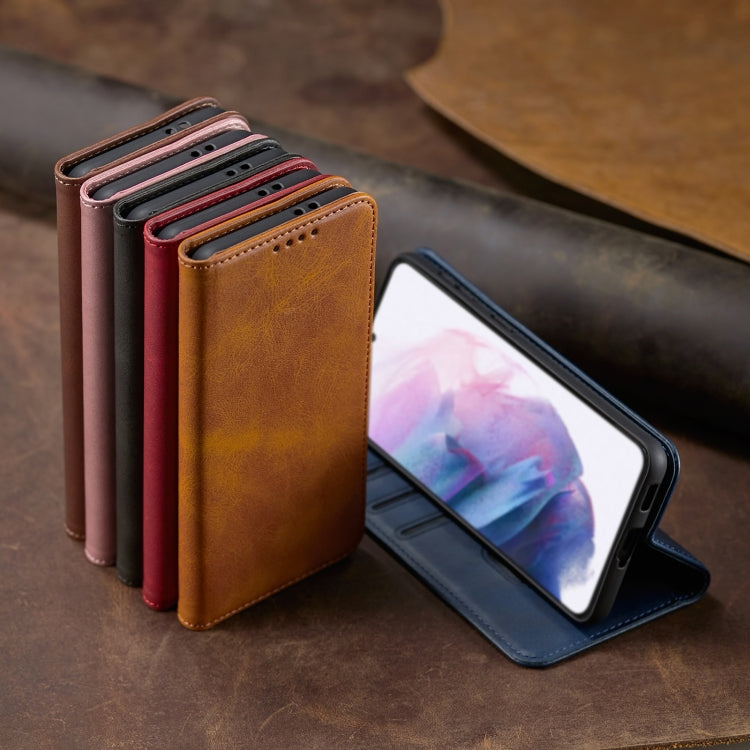 For Xiaomi Redmi 9A Calf Texture Magnetic Horizontal Flip Leather Case with Holder & Card Slots & Wallet(Brown) - Xiaomi Cases by buy2fix | Online Shopping UK | buy2fix