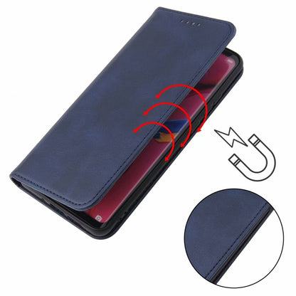 For Xiaomi Redmi 9C Calf Texture Magnetic Horizontal Flip Leather Case with Holder & Card Slots & Wallet(Blue) - Xiaomi Cases by buy2fix | Online Shopping UK | buy2fix