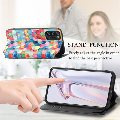 For Blackview A100 Colorful Magnetic Horizontal Flip PU Leather Case with Holder & Card Slot & Wallet(Magic Space) - More Brand by buy2fix | Online Shopping UK | buy2fix