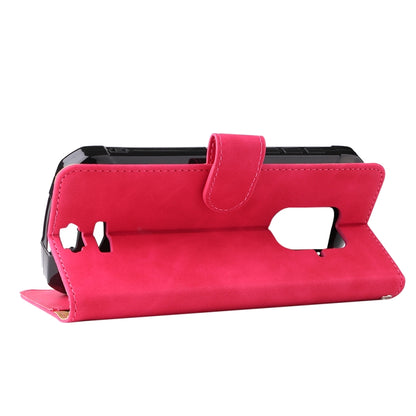 For Doogee S59 / S59 Pro Solid Color Skin Feel Magnetic Buckle Horizontal Flip Calf Texture PU Leather Case with Holder & Card Slots & Wallet(Rose Red) - More Brand by buy2fix | Online Shopping UK | buy2fix