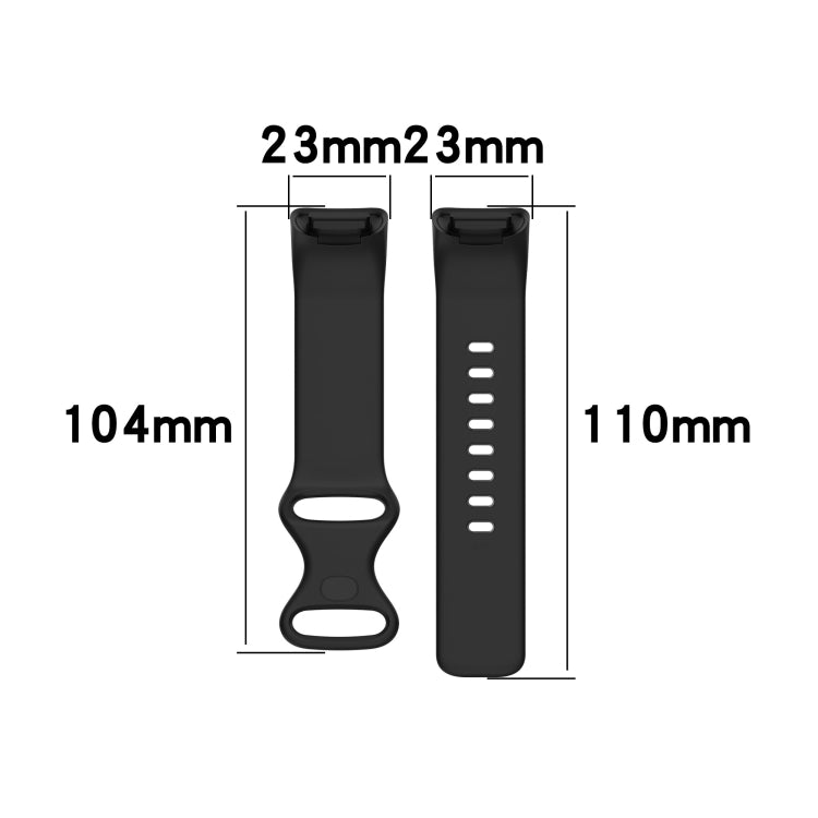 For Fitbit Charge 5 Silicone Watch Band, Size:S(Pine Needle Green) - Watch Bands by buy2fix | Online Shopping UK | buy2fix