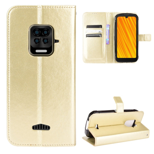 For Doogee S59 / S59 Pro Crazy Horse Texture Horizontal Flip Leather Case with Holder & Card Slots & Lanyard(Gold) - More Brand by buy2fix | Online Shopping UK | buy2fix