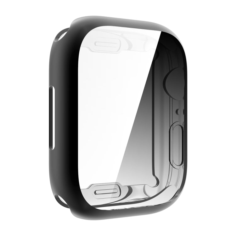 Shockproof TPU All-inclusive Electroplate Protective Case For Apple Watch Series 8 / 7 45mm(Black) - Watch Cases by buy2fix | Online Shopping UK | buy2fix