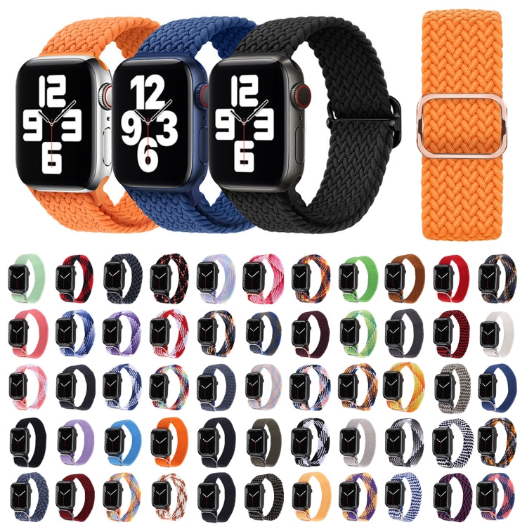 Nylon Braid Strap Watch Band For Apple Watch Ultra 49mm&Watch Ultra 2 49mm / Series 9&8&7 45mm / SE 3&SE 2&6&SE&5&4 44mm / 3&2&1 42mm(44) - Watch Bands by buy2fix | Online Shopping UK | buy2fix