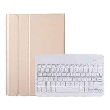 A08 Ultra-thin Bluetooth Keyboard Leather Case For Samsung Galaxy Tab A8 2021 SM-X205 / SM-X200(Gold) - Samsung Keyboard by buy2fix | Online Shopping UK | buy2fix