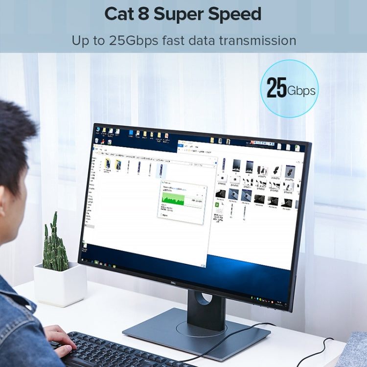UGREEN CAT8 Ethernet Network LAN Cable, Length:5m - Lan Cable and Tools by UGREEN | Online Shopping UK | buy2fix