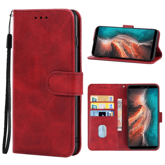 Leather Phone Case For Ulefone P6000 Plus(Red) - Ulefone Cases by buy2fix | Online Shopping UK | buy2fix