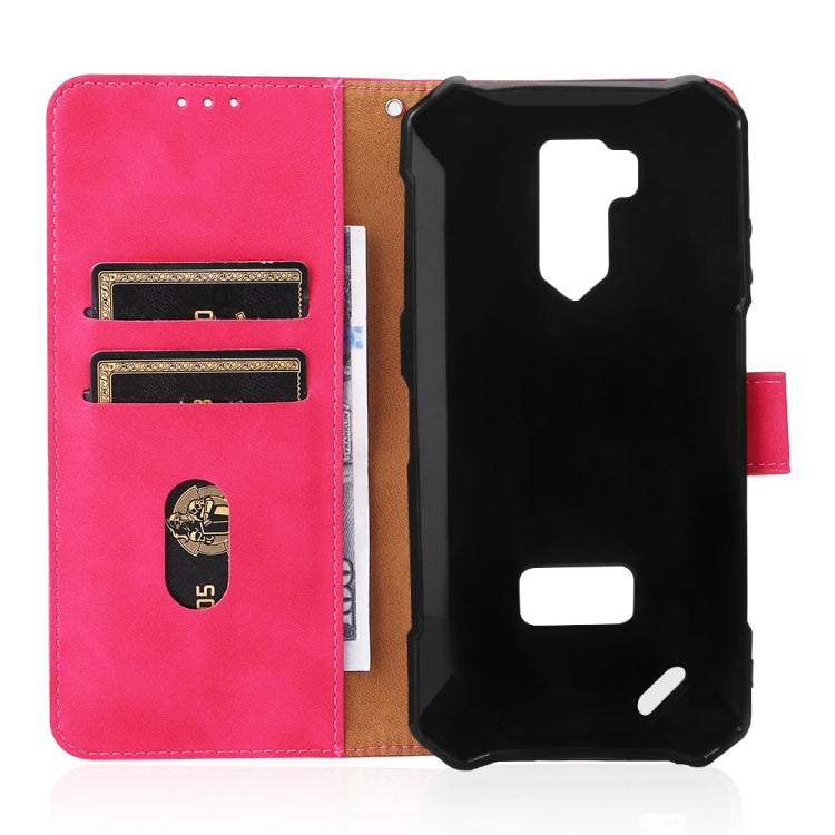 For Ulefone Armor X9 Skin Feel Magnetic Buckle Calf Texture PU Phone Case(Rose Red) - Ulefone Cases by buy2fix | Online Shopping UK | buy2fix