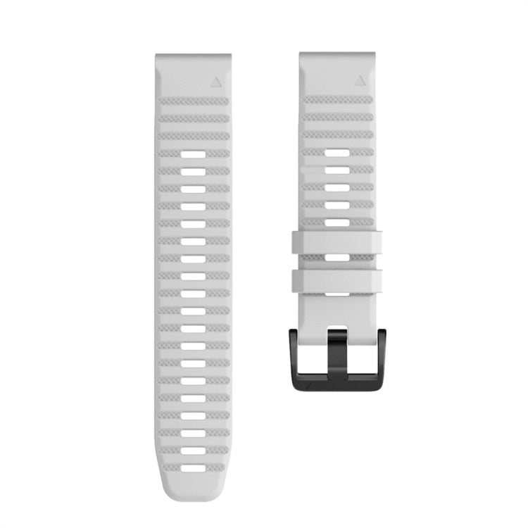 For Garmin Fenix 7X Silicone Watch Band(White) - Watch Bands by buy2fix | Online Shopping UK | buy2fix