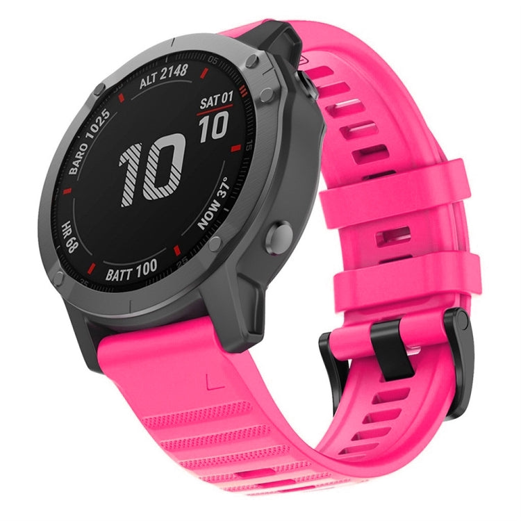 For Garmin Fenix 7X Silicone Watch Band(Pink) - Watch Bands by buy2fix | Online Shopping UK | buy2fix