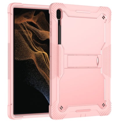 For Samsung Galaxy Tab S9  Ultra / S8 Ultra Silicone + PC Shockproof Protective Tablet Case(Rose Gold) - Galaxy Tab S8 Ultra Cases by buy2fix | Online Shopping UK | buy2fix